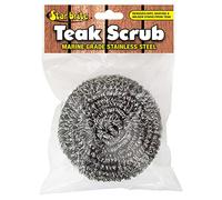 Star Brite Estropajo de Acero Inoxidable de Grado Marino Para Teca - Herramienta de Limpieza Duradera y Resistente a la Corrosión Para Cubiertas de Barcos, Muebles y Más - 100% Acero Inoxidable