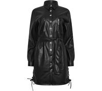 Star by Julien MacDonald Star by Julien MacDonald Black PU Eyelet Detail Tunic Dress Black EU 38 (UK 10)