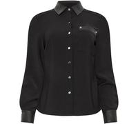 Star by Julien MacDonald Star by Julien MacDonald Black PU Trim Shirt Black EU 42 (UK 14)