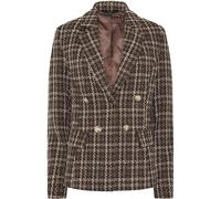 Star by Julien MacDonald Star by Julien MacDonald Brown Check Boucle Blazer