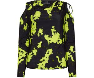 Star by Julien MacDonald Star by Julien MacDonald Green Ruched Cold Shoulder Top