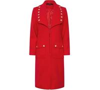 Star by Julien MacDonald Star by Julien MacDonald Red Studded Collar Detail Coat