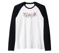 Star Cluster Celestial Quintette Années 90 Y2K Space Art Manche Raglan