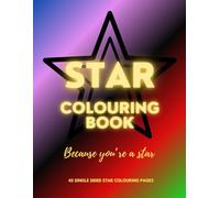 Star Colouring Book: 45 Beautiful Star Colour in Designs (single-sided pages)