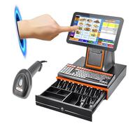 Star Corundum Caisse enregistreuse intelligente à écran unique avec caisse enregistreuse et clavier, convient pour les supermarchés