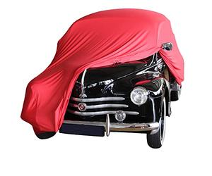 Star Cover bâche d'intérieur Compatible avec Renault 4CV Housse Rouge