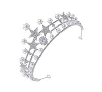 Star Crown Wedding Tiara Bride Cofftures pour le mariage Himitone Headpiece Decor Bling Rhinestone Star Prom Decorative Headress Decorative