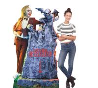 Star Cutouts Beetlejuice SC4512 Michael Keaton Découpe en Carton avec Pierre tombale Hauteur 182 cm