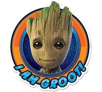 STAR CUTOUTS Blason mural en carton Marvel Gardiens de la Galaxie Je s'appelle Groot 73 cm Orange G