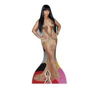 STAR CUTOUTS Celebrity Standee Nicki Minaj Découpe en Carton avec Mini découpe pour Dessus de Table Multicolore
