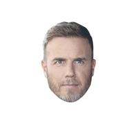 STAR CUTOUTS CM213 Masque facial en carton Gary Barlow avec point de parlant, amusant pour événements et fêtes, multicolore