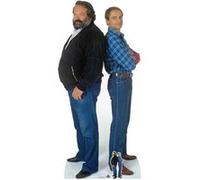 STAR CUTOUTS Figurine en carton Bud Spencer et Terence Hill, acteurs - Haut 196 cm Bleu G