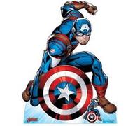 STAR CUTOUTS Figurine en carton Captain America Comics en combat Disney H 131 CM Rouge G