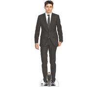 STAR CUTOUTS Figurine en carton - Charles Leclerc - Costume Noir - Pilote de Formule 1 - Haut 181 cm Noir G