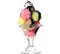 STAR CUTOUTS Figurine en carton crème glacée Sundae géante 180 cm Multicolors
