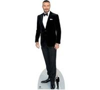 STAR CUTOUTS Figurine en carton David Beckham Costume noir élégant et nœud papillon - Haut 186 cm Noir G