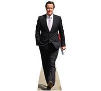 STAR CUTOUTS Figurine en carton David Cameron Polique Haut 180 cm Noir