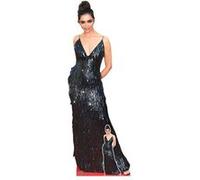 STAR CUTOUTS Figurine en carton - Deepika Padukone - Robe Noire - Actrice Bollywood - Haut 178 cm Noir