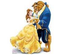 STAR CUTOUTS Figurine en carton Disney La belle et la bête Hauteur 78 cm Multicolors G