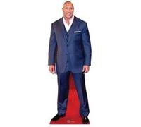 STAR CUTOUTS Figurine en carton - Dwayne Johnson costume bleu- Acteur - Haut 195 cm Bleu G
