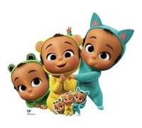 STAR CUTOUTS Figurine en carton figurine en carton Baby boss les triplés Fred, Eric et Frédéric bébé jaune, vert et bleu - Haut 100 cm Multicolors G