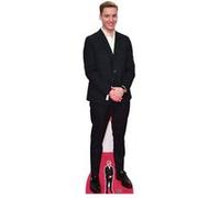 STAR CUTOUTS Figurine en carton George Ezra en costume noir - Chanteur-Auteur-Compositeur pop Britannique - Haut 185 cm Noir