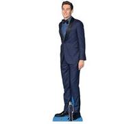 STAR CUTOUTS Figurine en carton - George Russell - Costume Bleu - Pilote de Formule 1 - Haut 186 cm Bleu