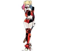 STAR CUTOUTS Figurine en carton Harley Quinn batte de baseball 177 cm Rouge G