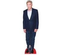 STAR CUTOUTS Figurine en carton Harrison Ford en costume bleu foncé - Acteur Américain - Haut 186 cm Bleu