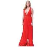 STAR CUTOUTS Figurine en carton Jodie Comer robe de soirée rouge - hauteur 172 cm Rouge G