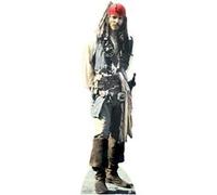 STAR CUTOUTS Figurine en carton Johnny Depp - Capitaine Jack Sparrow Hauteur 183 cm Multicolors G