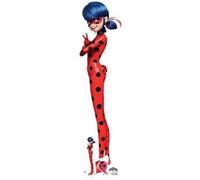 STAR CUTOUTS Figurine en carton Ladybug - Miraculous Ladybug et Chat et une mini-figurine- H 136 cm Multicolors G