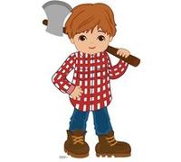STAR CUTOUTS Figurine en carton Le Bûcheron du Petit chaperon rouge des contes de fées Hauteur 94 cm Rouge