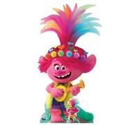 STAR CUTOUTS Figurine en carton Les Trolls 2 - Poppy en robe pop avec son ukulele Hauteur 160 cm Multicolors G
