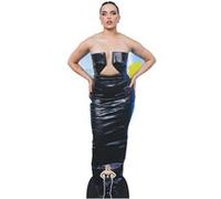 STAR CUTOUTS Figurine en carton - Mae Muller - Robe Noire - Chanteuse Britannique - Haut 174 cm Noir
