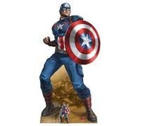 STAR CUTOUTS Figurine en carton Marvel Comics Captain America H 184 CM Rouge G