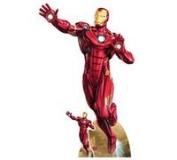 Figurine en carton - Mini Iron Man - Rouge - 94 cm - Pour événements festifs