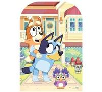 STAR CUTOUTS Figurine en carton passe tête Bluey, Bingo et Chattermax a la maison - Haut 136 cm Multicolors