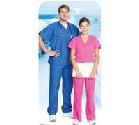 STAR CUTOUTS Figurine en carton passe tête docteur et Infirmière - H 190 cm Bleu G