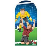 STAR CUTOUTS Figurine en carton passe tête football victoire et gardien de but 192 cm Rouge G
