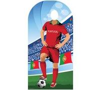 STAR CUTOUTS Figurine en carton passe tête Portugal (Coupe du monde de football) 190 cm Rouge G