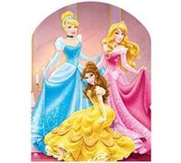 STAR CUTOUTS Figurine en carton Passe Tête Princesse Disney Cendrillon, Belle, Aurore H 127 CM Bleu G