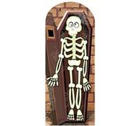 STAR CUTOUTS Figurine en carton Passe tête Squelette debout 180 cm Multicolors G