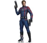 STAR CUTOUTS Figurine en carton Peter Quill alias Star Lord avec 2 pistolets - Film les gardiens de la galaxie 3 - Haut 189 cm Bleu