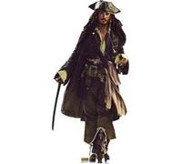 STAR CUTOUTS Figurine en carton Pirate Capitaine Jack Sparrow Johnny DEPP - Haut 184 cm Blanc G