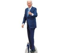 STAR CUTOUTS Figurine en carton Président Américain Joe Biden bras gauche et index pointé - Haut 185 cm Bleu G