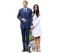 STAR CUTOUTS Figurine en carton Prince Harry & Meghan Markle (Star-Mini) 91 cm Bleu G