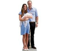 STAR CUTOUTS Figurine en carton Prince William, Kate et Baby Cambridge 184 cm Multicolors G