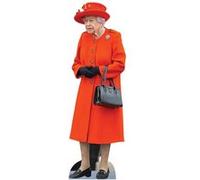 STAR CUTOUTS Figurine en carton Reine Elisabeth d'Angleterre manteau orange Haut 163 cm Multicolors G