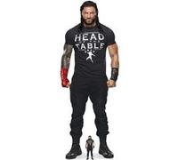 STAR CUTOUTS Figurine en carton - Roman Reigns - Tenue de Combat Noire - Catch WWE - Haut 192 cm Noir